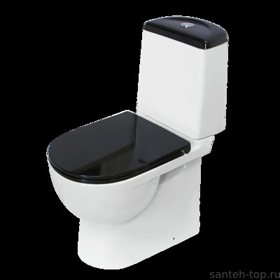 Унитаз-компакт Sanita luxe Best Color Black, с сиденьем микролифт